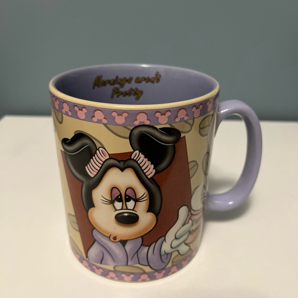 DISNEY Minnie Mouse Mornings Aren't Pretty Mug Oversized 28 oz